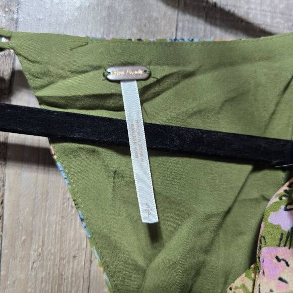 Free People FP Mable Floral Ruched Crop Top - Picture 6 of 7